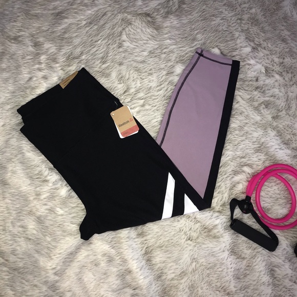 Reebok Pants - REEBOK Frame ColorBlock High Rise Legging Plus